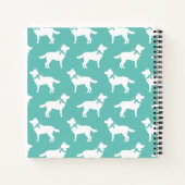 Siberian Husky Doppy Puppy Malamut Notizblock (Rückseite)