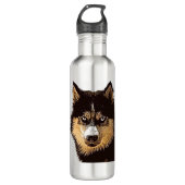 Siberian Husky Edelstahlflasche (Vorderseite)