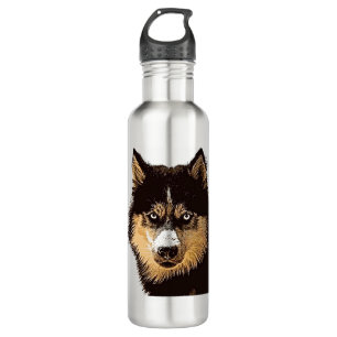 Siberian Husky Edelstahlflasche