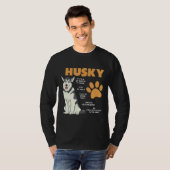 Siberian Husky Eigentümer Regeln Dog Huskieses Fun T-Shirt (Vorne ganz)