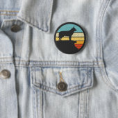 Siberian Husky Eigentümer Retro Vintag Doppy Puppy Button (Beispiel)