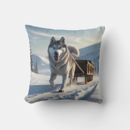 Siberian Husky Elegant Throw Kissen