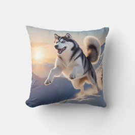 Siberian Husky Elegant Throw Kissen