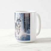 Siberian Husky Elegante Tasse (VorderseiteRechts)