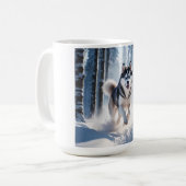 Siberian Husky Elegante Tasse (Vorderseite Links)