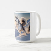 Siberian Husky Elegante Tasse (VorderseiteRechts)