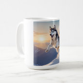Siberian Husky Elegante Tasse (Vorderseite Links)