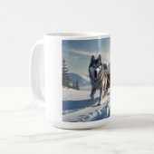 Siberian Husky Elegante Tasse (Vorderseite Links)