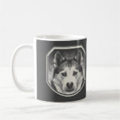 SIBERIAN HUSKY FACE KAFFEETASSE (Links)