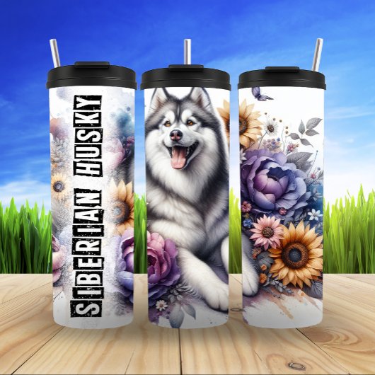 Siberian Husky Fantasy Thermosbecher