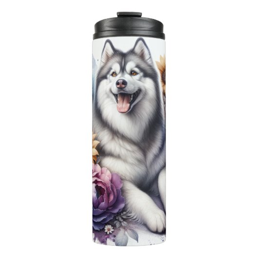 Siberian Husky Fantasy Thermosbecher (Vorderseite)