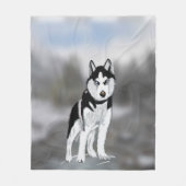 Siberian Husky Fleecedecke (Vorderseite)