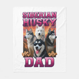 Siberian Husky Fleecedecke