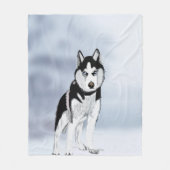Siberian Husky Fleecedecke (Vorderseite)