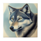 Siberian Husky Fliese (Vorderseite)