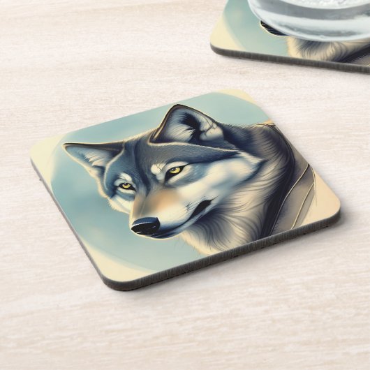 Siberian Husky Getränkeuntersetzer (Linke Seite)