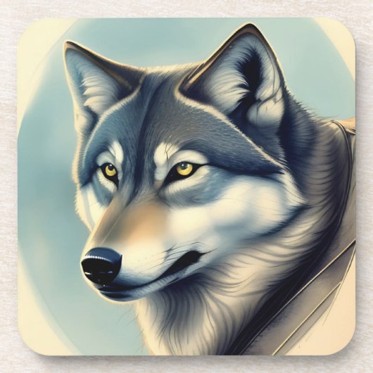 Siberian Husky Getränkeuntersetzer (Vorderseite)