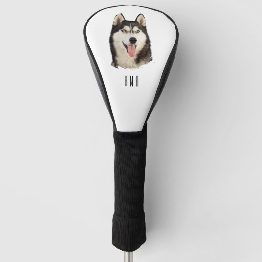 Siberian Husky Golf Headcover (Vorderseite)