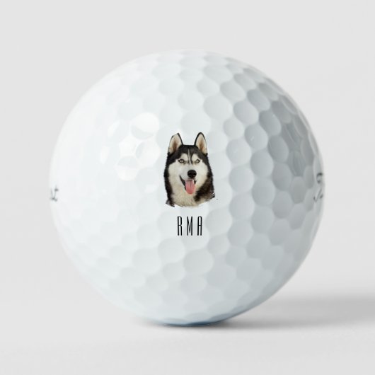 Siberian Husky Golfball (Vorderseite)