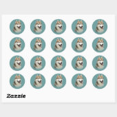 Siberian Husky Gorgeous Sticker (Blatt)
