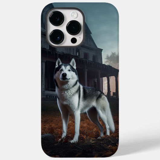 Siberian Husky Halloween Beängstigend Case-Mate iPhone Hülle (Rückseite)
