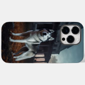 Siberian Husky Halloween Beängstigend Case-Mate iPhone Hülle (Rückseite (Horizontal))