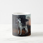 Siberian Husky Halloween Beängstigend Kaffeetasse (Mittel)
