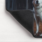 Siberian Husky Halloween Beängstigend Mousepad (Ecke)