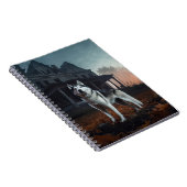 Siberian Husky Halloween Beängstigend Notizblock (Rechte Seite)