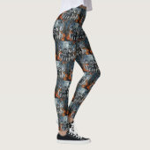 Siberian Husky Halloween Spooky Leggings (Rechts)
