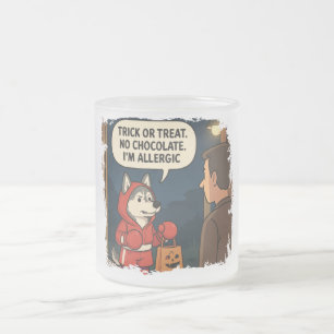 Siberian Husky Halloween TShirt Mattglastasse