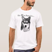 Siberian Husky Happy Face T-Shirt (Vorderseite)