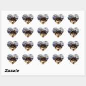 Siberian Husky Heart Sticker (Blatt)