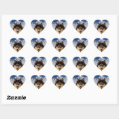 Siberian Husky Heart Sticker (Blatt)