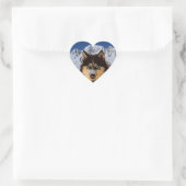 Siberian Husky Heart Sticker (Tasche)