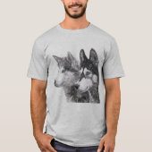 Siberian Husky Hogs T-Shirt (Vorderseite)