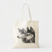 Siberian Husky Hogs Tragetasche (Vorne)