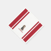 Siberian Husky Holiday Serviette (Ecke)