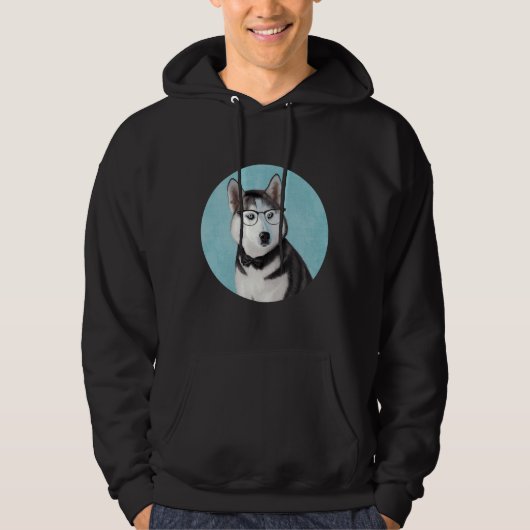 Siberian Husky Hoodie (Vorderseite)