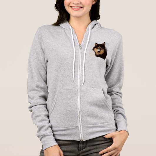 Siberian Husky Hoodie (Vorderseite)
