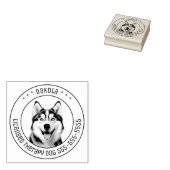 Siberian Husky Hund Foto Gummistempel (Stempel)