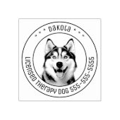 Siberian Husky Hund Foto Gummistempel (Prägung)