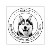 Siberian Husky Hund Foto Permastempel (Design)