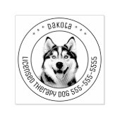 Siberian Husky Hund Foto Permastempel (Design)