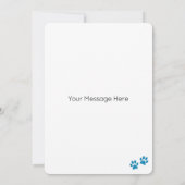 Siberian Husky Hund Personalisiert Happy Birthday Karte (Rückseite)