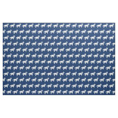 Siberian Husky Hund Silhouette Pet Navy Blue Stoff (Fat Quarter (45,7 x 55,9 cm))