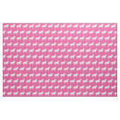 Siberian Husky Hund Silhouette Pet Pink Stoff (Fat Quarter (45,7 x 55,9 cm))