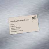 Siberian Husky Hund Tier Magnetische Visitenkarte (Beispiel)