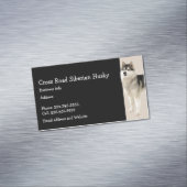 Siberian Husky Hund Tier Magnetische Visitenkarte (Beispiel)