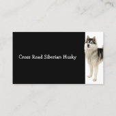 Siberian Husky Hund Tier Visitenkarte (Rückseite)